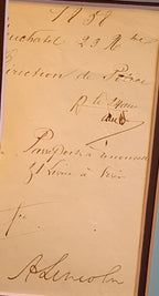 President Abraham Lincoln signature
