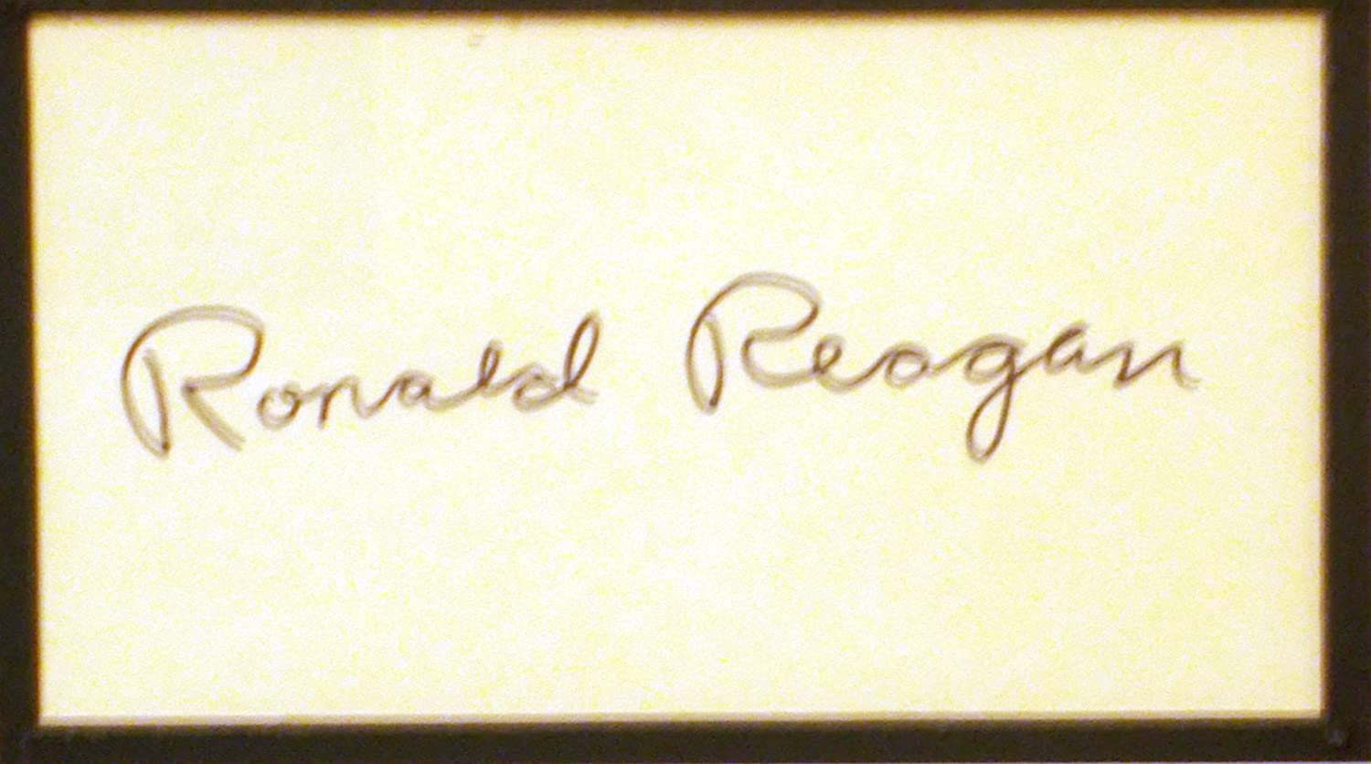 President Ronald Reagan autograph