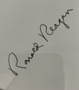 Ronald Reagan signed photo