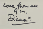 Princess Diana signed photo