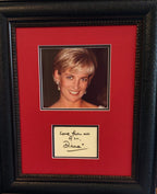 Princess Diana autograph