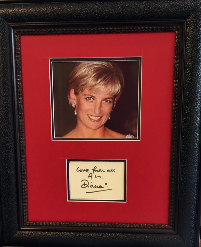 Princess Diana autograph