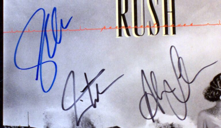 Rush Permanent Waves signed