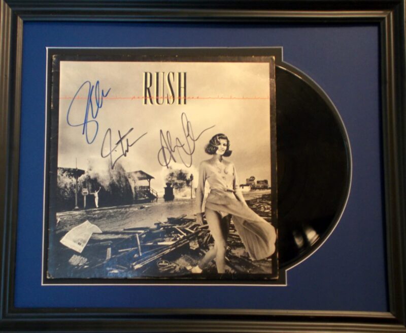 Rush autographed album