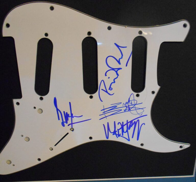 Rolling Stones signed pickguard