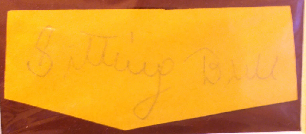 Sitting Bull autograph