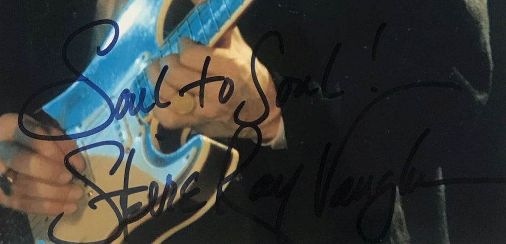 Stevie Ray Vaughan autographed photo