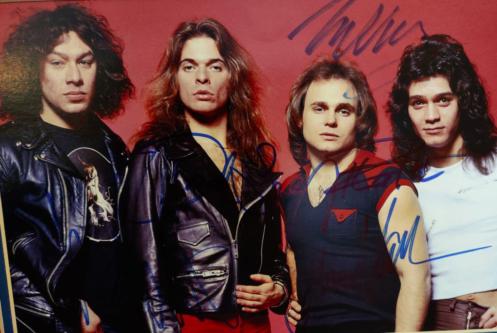 Van Halen autographed photo