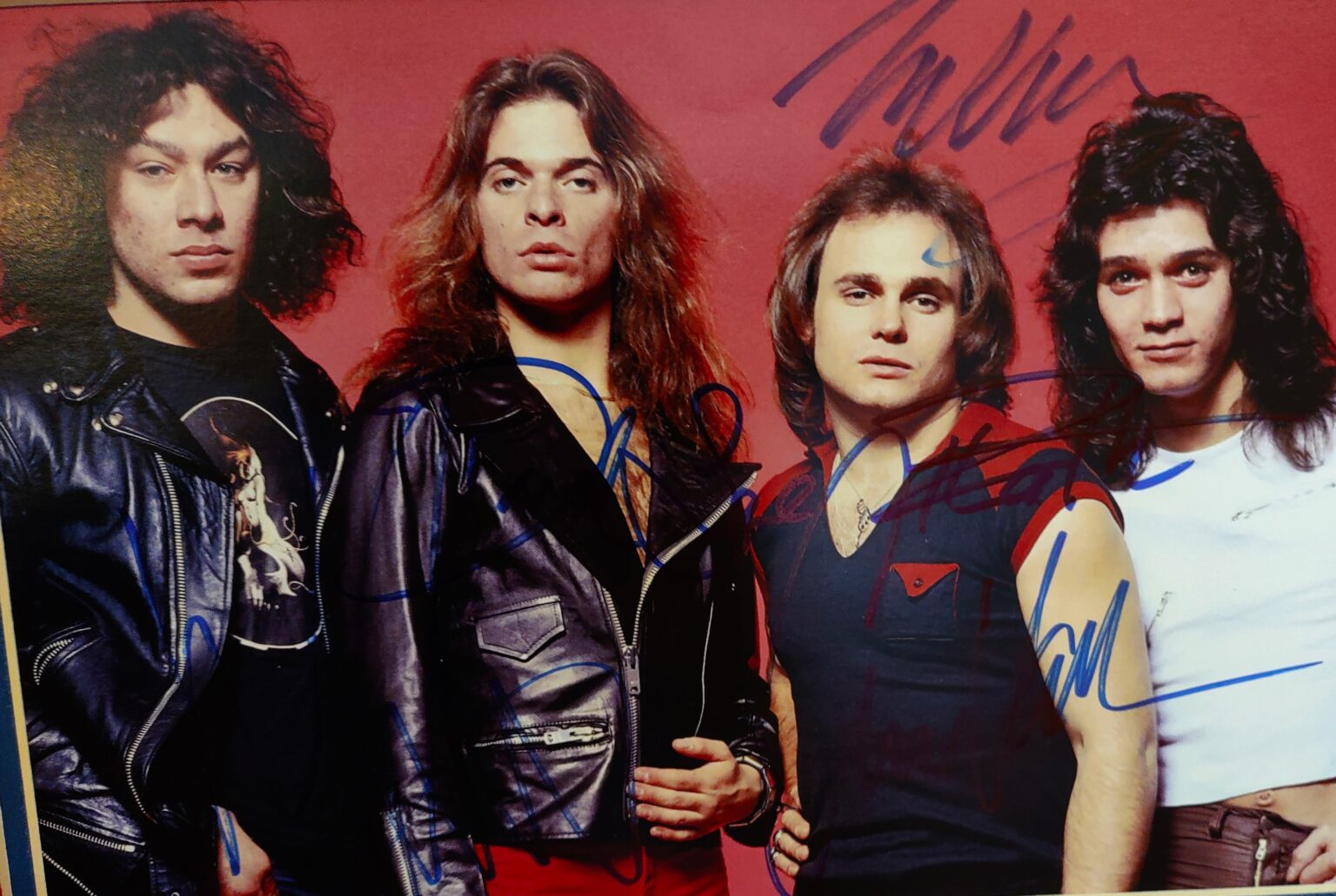 Van Halen autographed photo