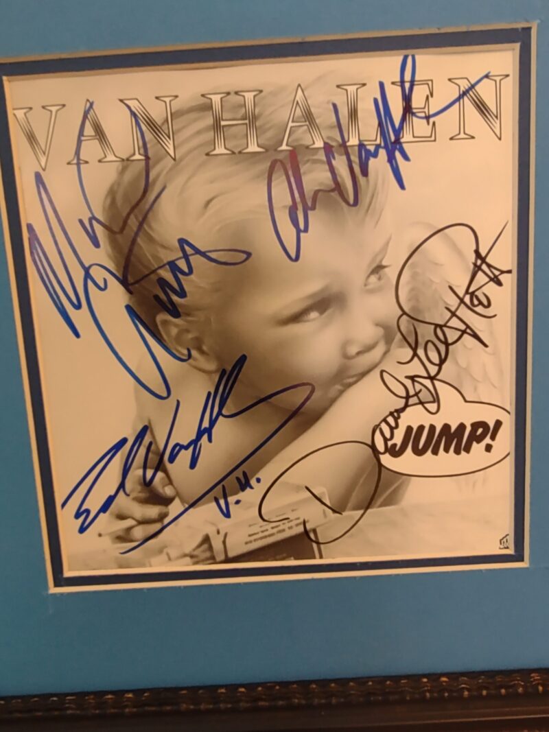 Van Halen signed record sleeve