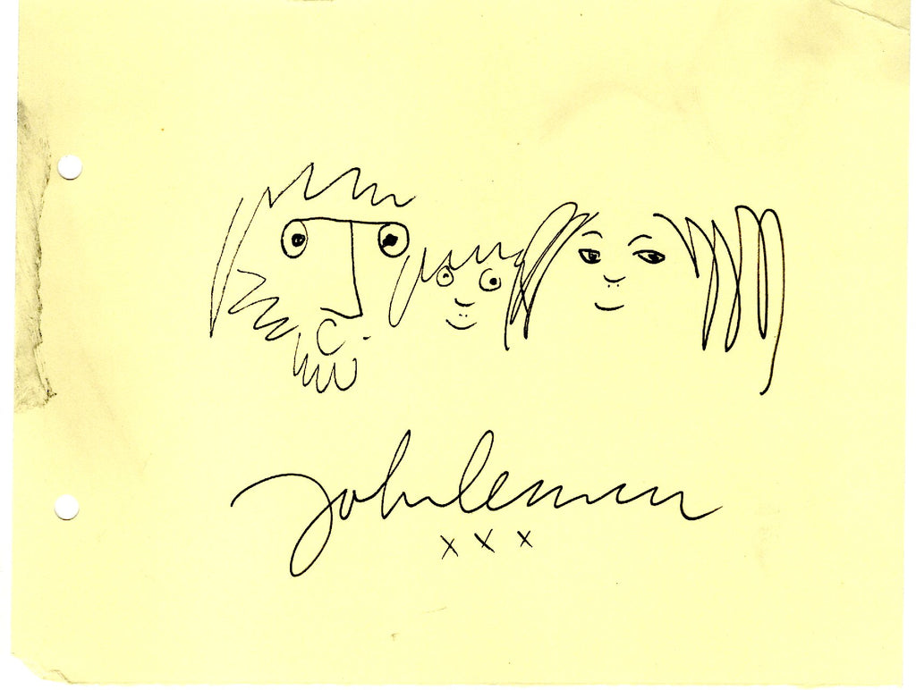 John Lennon drawing: Oko, Sean and John
