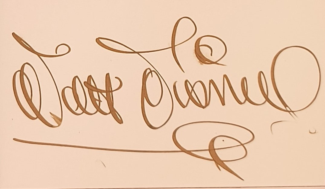 Walt Disney autograph