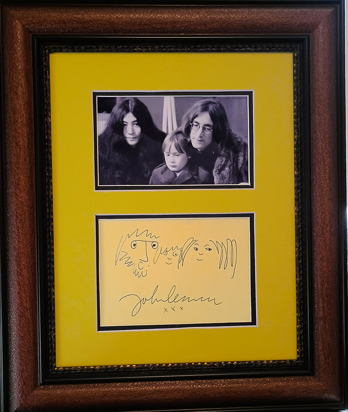 John Lennon drawing: Oko, Sean and John
