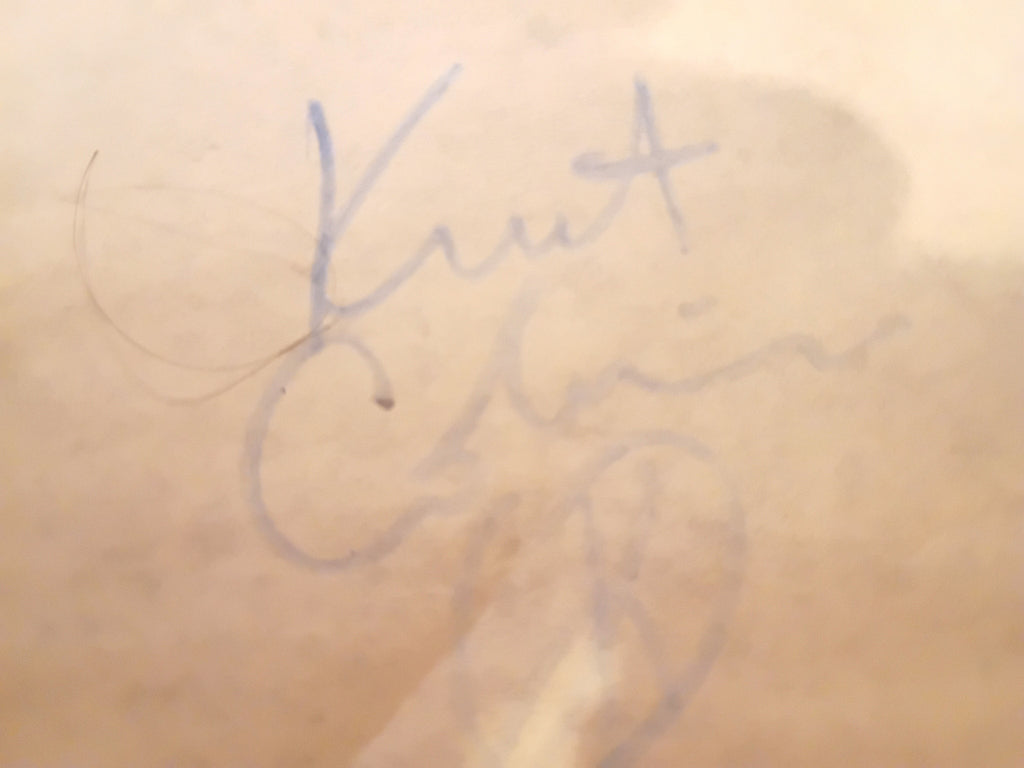 Kurt Cobain autograph