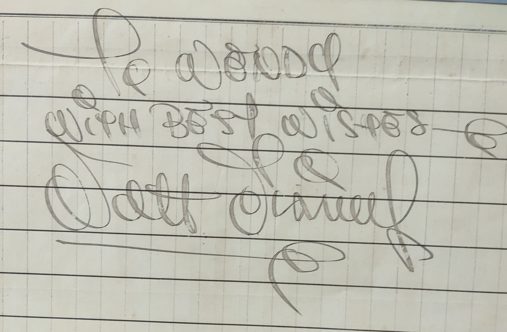 Walt Disney autograph to Woody